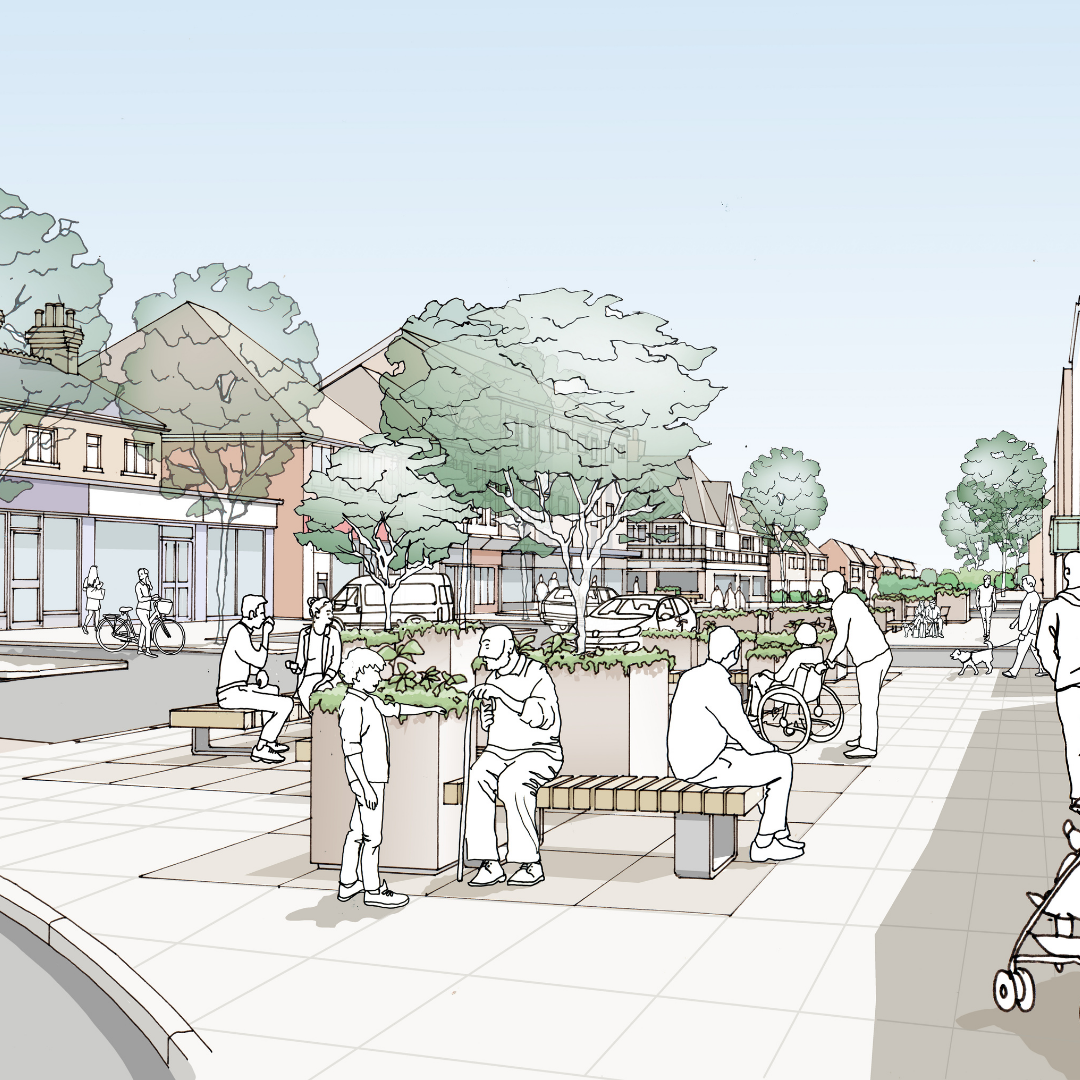 Reimagining the centre of Balsall Common, Coventry – Berkswell and Balsall Parish Councils and Solihull Metropolitan Borough Council with URBAN Silence and Arup