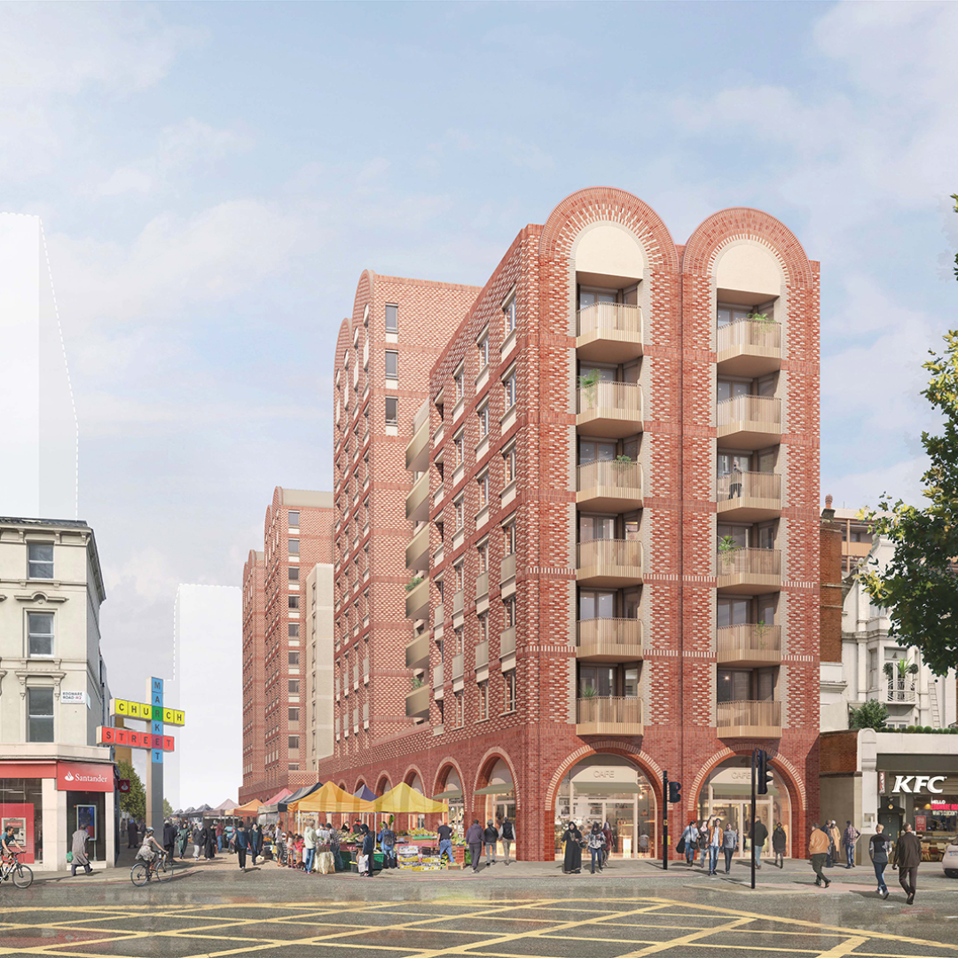 Church Street Regeneration, City of Westminster, for Westminster City Council, with Bell Phillips, Arcadis, Stantec, Max Fordham, Savills, Flint and Camlins