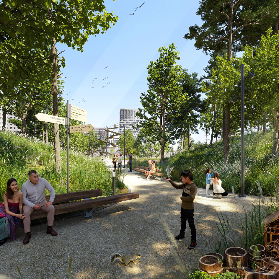 Mynzhyldyk Alley, Astana, Kazakhstan for Akimat with LDA Design and Centre of Urbanism