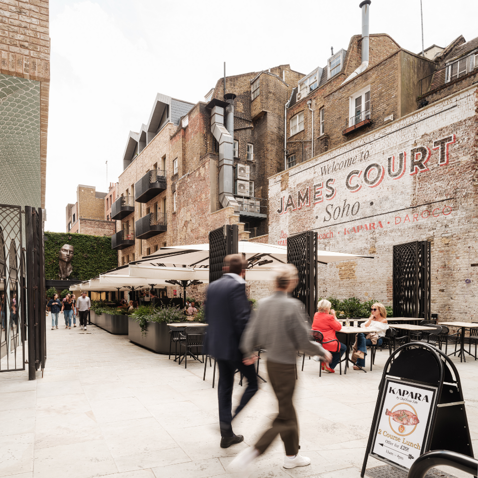 James Court at Ilona Rose House, London Borough of Westminster for Soho Estates, with MATT Architecture and Townshend Landscape Architects.