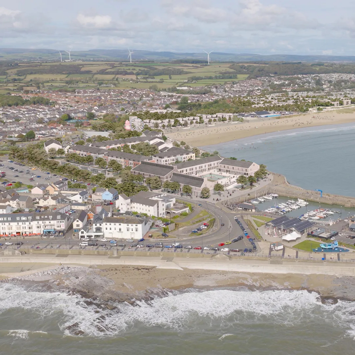 Porthcawl Waterfront Regeneration Area Masterplan, Porthcawl for Welsh Government and Bridgend County Borough Council with The Urbanists, Feilden Clegg Bradley Studios, Stantec, Blake Morgan and Grasshopper