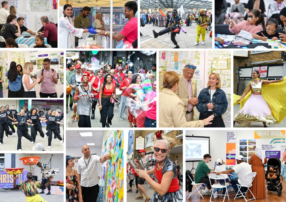 Chrisp Street Market, London Borough of Tower Hamlets for Telford Living and Poplar HARCA with JTP, AND London and  Intrepid