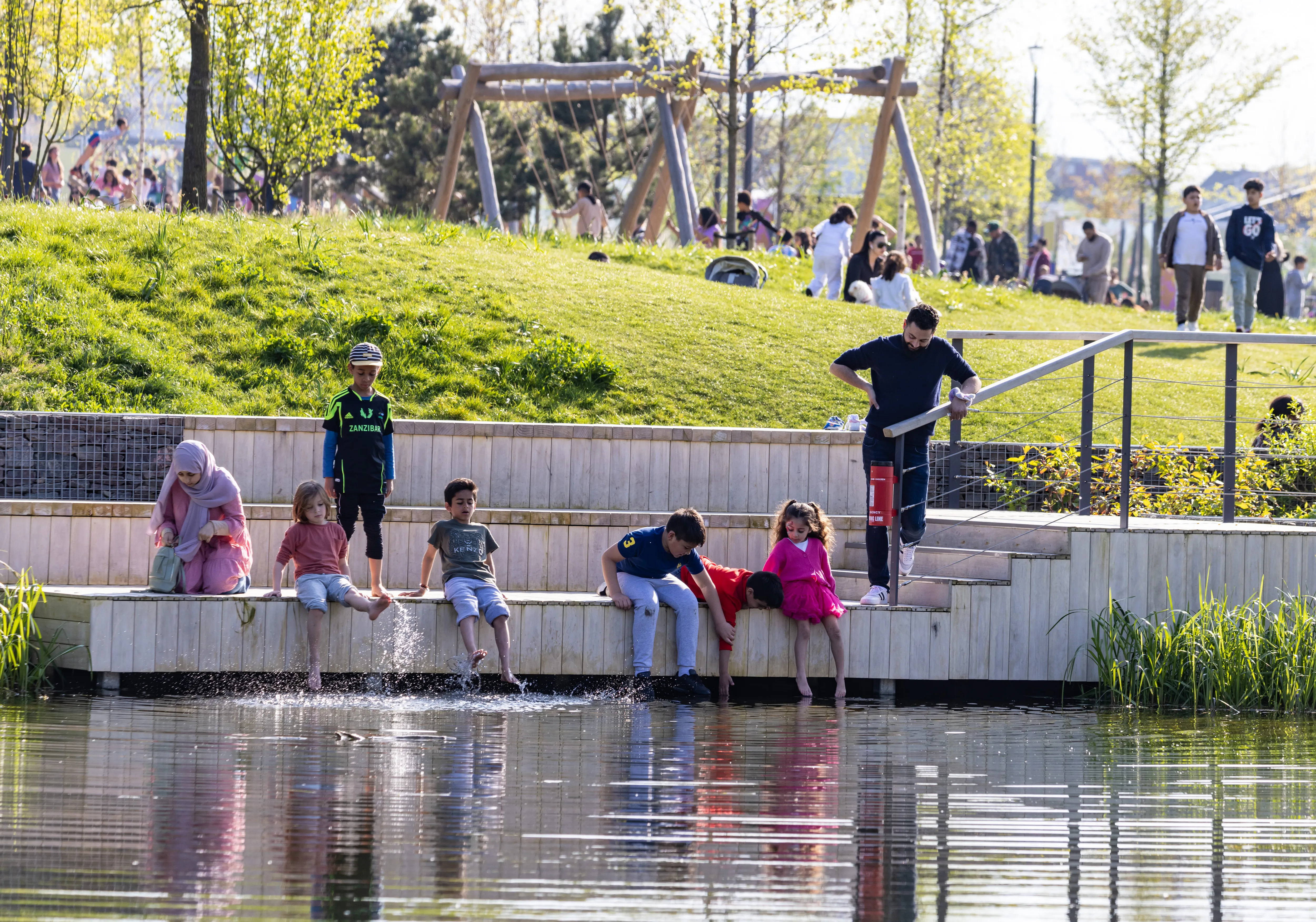 Claremont Park at Brent Cross Town, London Borough of Barnet for Related Argent and Barnet Council with Root and Erect