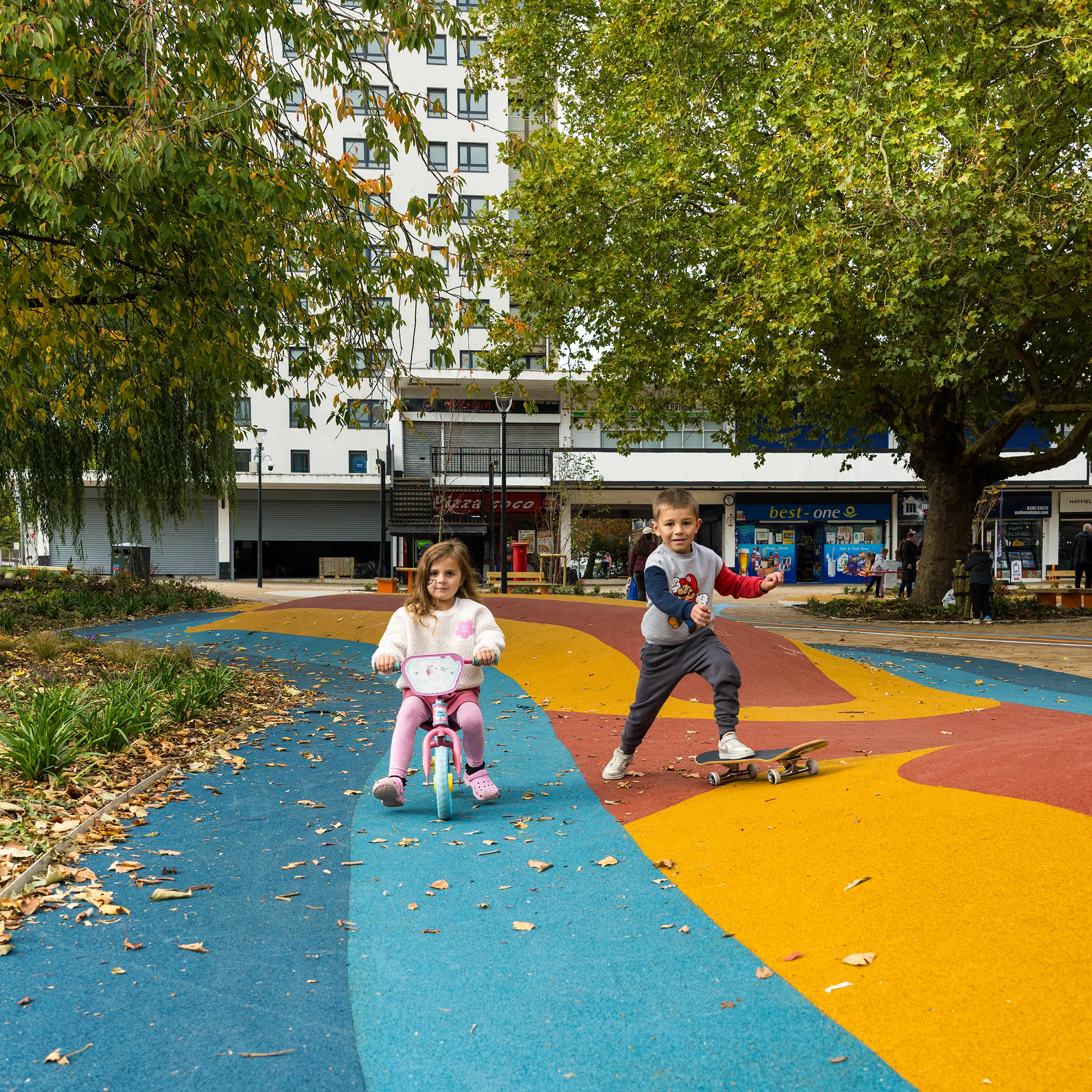 Hatfield Market Place, Hatfield for Welwyn Hatfield Borough Council with dwg., BDP, Press and Starkey, and Henderson & Taylor